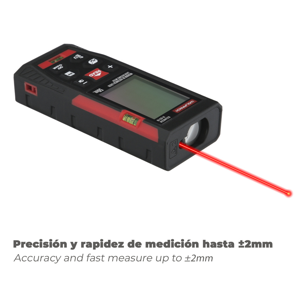 Medidor Laser 10 Funciones 50m Funciona Con 2 Pilas AAA (No Incluido) 4